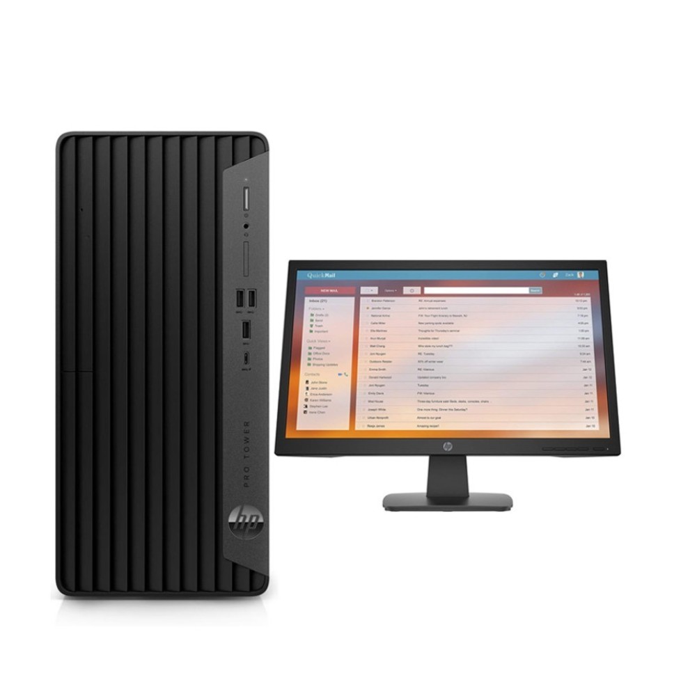 Ordinateur bureau HP ProDesk 400 G9 - Intel Core i7-12700 - 8GB RAM - 512GB SSD - Écran 22 pouces P22v - FreeDOS